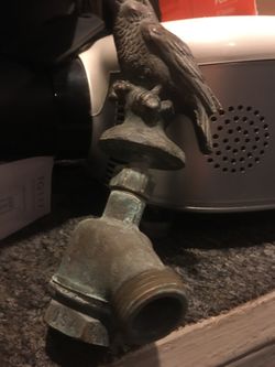 Vintage brass outdoor faucet fixtures figures spigot