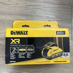 DEWALT 20V MAX XR POWERSTACK Lithium-Ion Battery Starter Kit with 3.5Ah Battery and Charger 