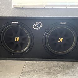2 12" Kicker Subwoofers + Sony Xplod Amp Setup (Hits Hard!)