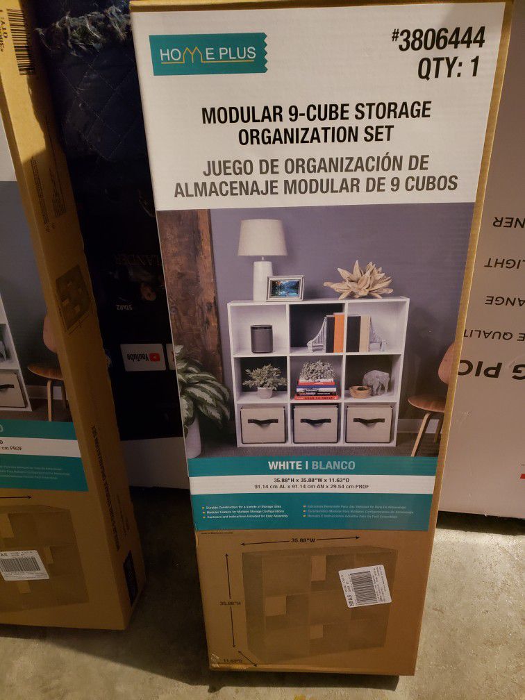 NIB storage Unit 9 Cubes $40