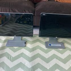 TWO MONITORS FOR SALE IF YOU TELEWORK OR IF YOU'RE A STUDENT