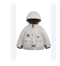LONDON FOG Boys' Heavyweight Sherpa Lined Hooded Utility Winter Coat