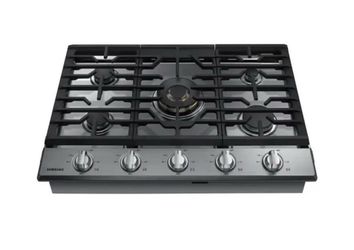 Samsung 30-in 5 burners Stainless steel Gas Cooktop (Griddle Included)