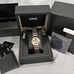 RADO Centrix Automatic Silver and Rose gold Skeleton Dial Men's Watch