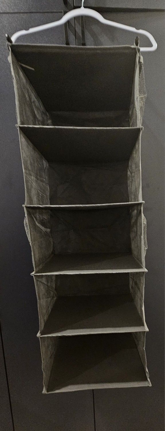 5-Tier Hanging Closet Organizer (with 2 Drawers) - $10 (Pickup Only)
