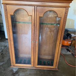 Vintage 1974 Harbor House Rifle Cabinet