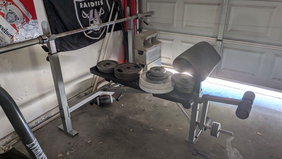 Olympic Weight Bench And Weights