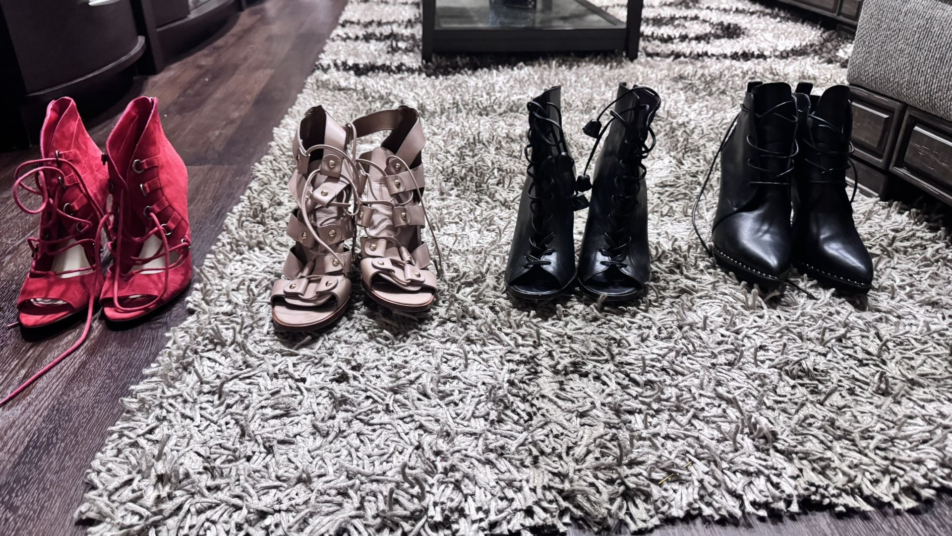 Four Pairs Of Size 8 Booties( 2 Coach & 2 BCBG)/ Gently Worn