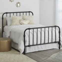 Full Size Black Metal Bed Frame