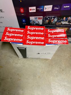 Supreme Red Box Logo Stickers 100