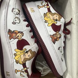 Disney Princess Beauty and beast custom made shoes 
