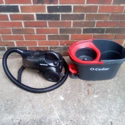 Oreck Black Canister Vacuum+Bucket