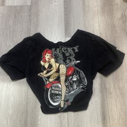 Black Tie Front Tee