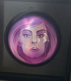 Madam Leotta crystal ball paper weight collectable