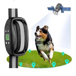 GPS Wireless Dog Fence, Electric Dog Fence Pet Containment System, Large Signal Range Up to 6560Ft, Portable GPS Dog Boundary  for Large/medium dogs