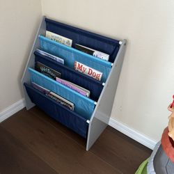 Book shelves Organizer Kids, Grey/Navy