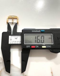 16mm Traditional Golden Buckle For Longines Watch Band.
