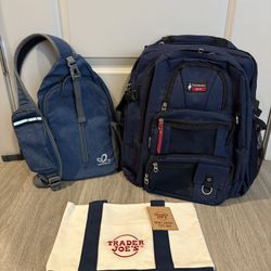 Travel and Small Backpack, Trader Joe’s Mini Canvas Bag- $40 (Gilbert)