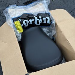 Triumph Rocket III OEM Black Leather Motorcycle Rider Seat, Italy, NOS (contact info removed)
