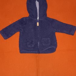 Carter's Boys Animal Fleece Jacket Size 3 Months 