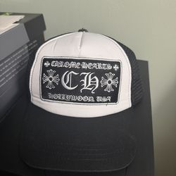 Chrome Black Trucker Hat