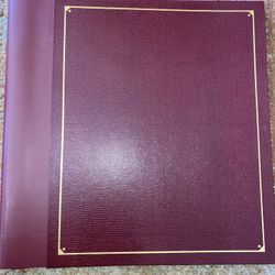Hallmark Burgundy Scrapbook Photo Album 15 Pages New!!!