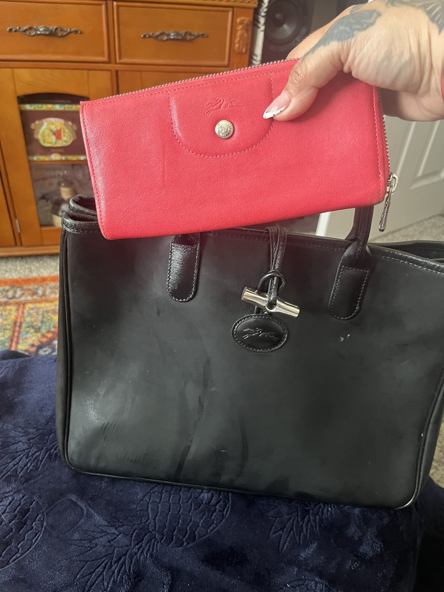 Longchamp Handbag And Wallet