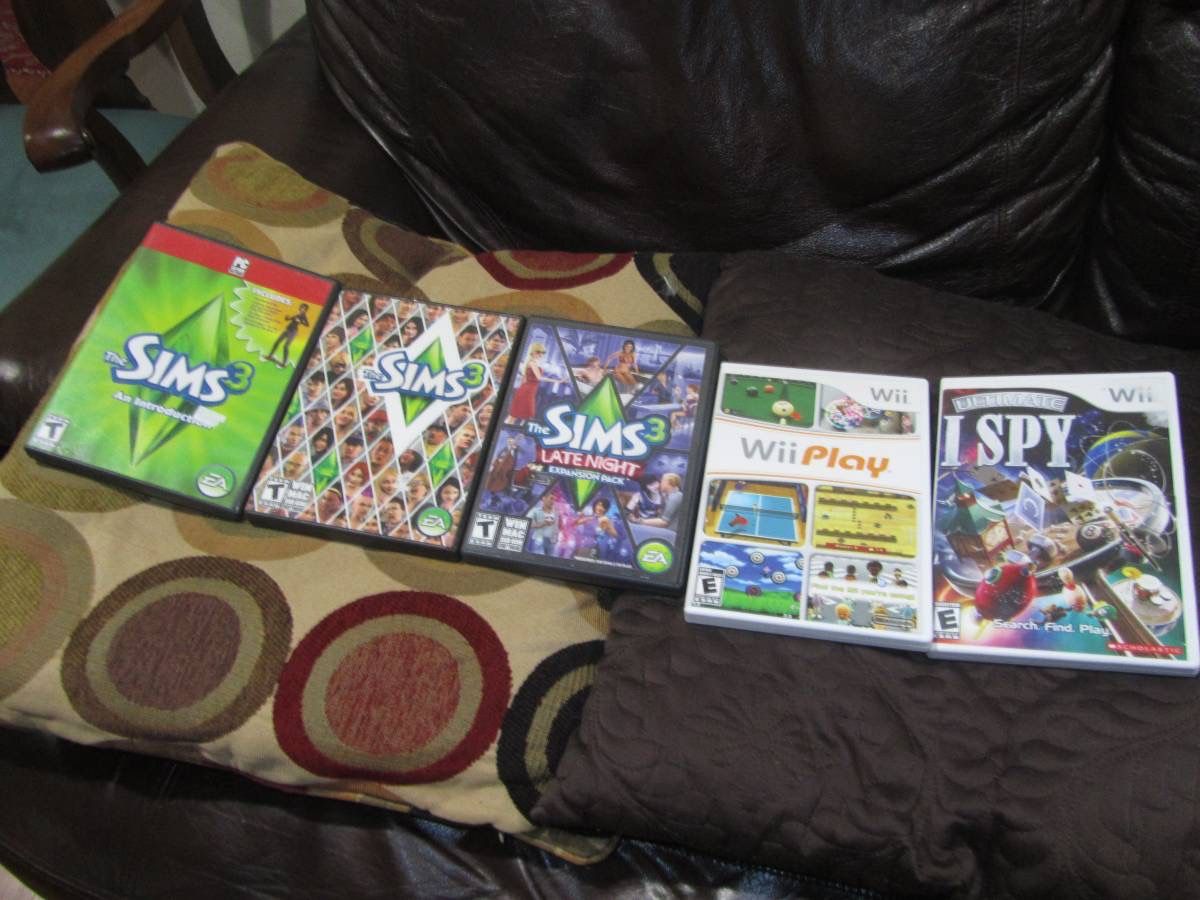 Original Nintendo Wii & the Sims Games @ $10.00 Each