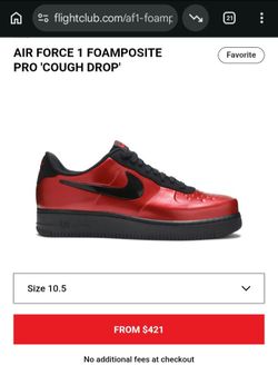 Air Force 1 pro cough Drop  Size:10.5