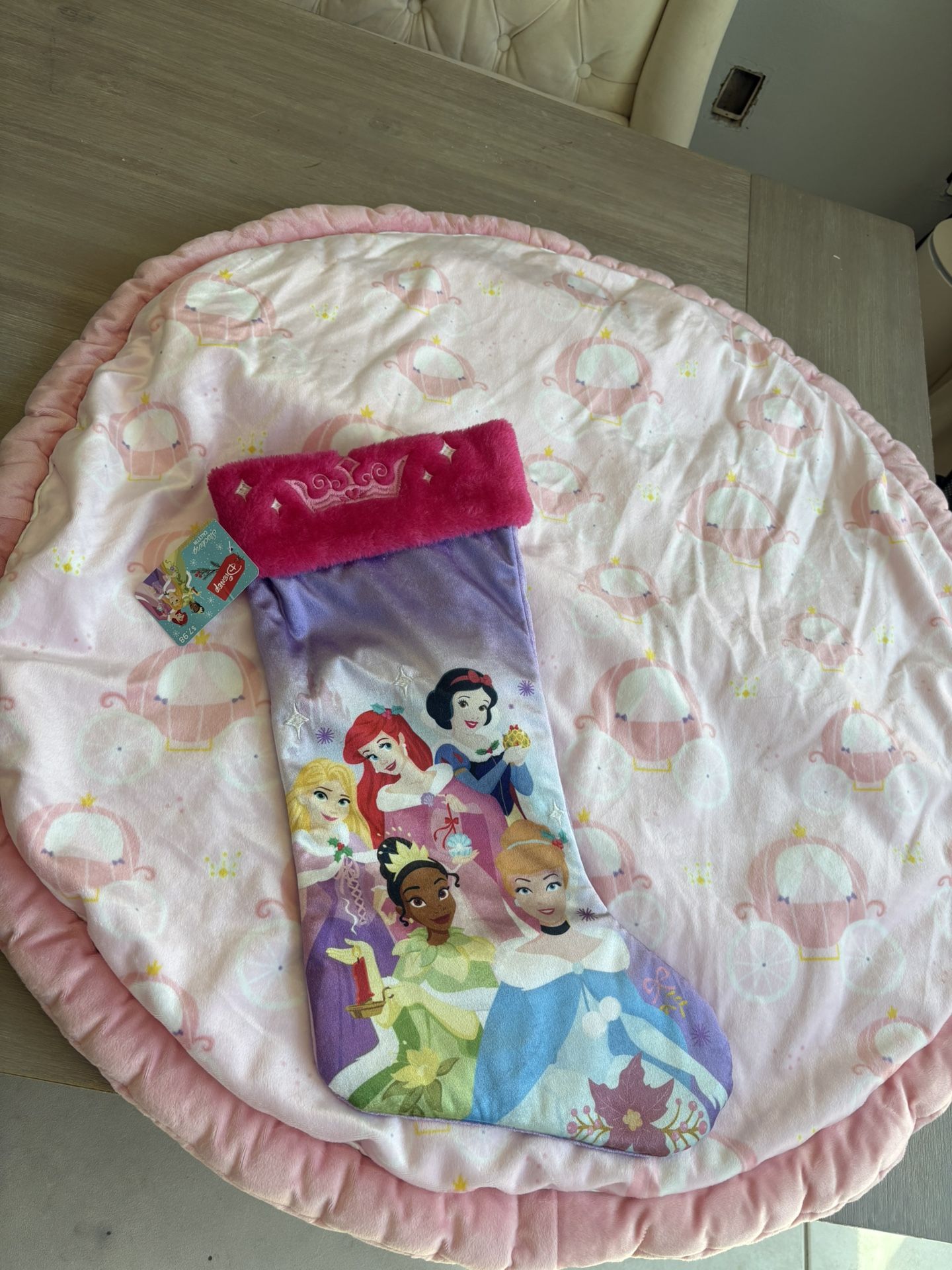 Tummy Time Baby Plush Mat Cinderella