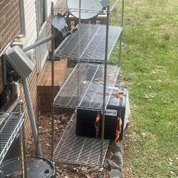 Has 3 Shelves 24” X60X72 high