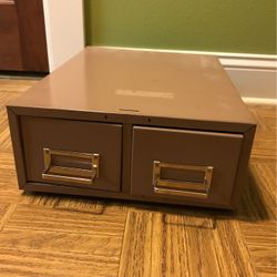 2 Drawer Card File Cabinet
