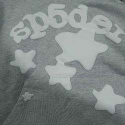 Grey beluga spider hoodie