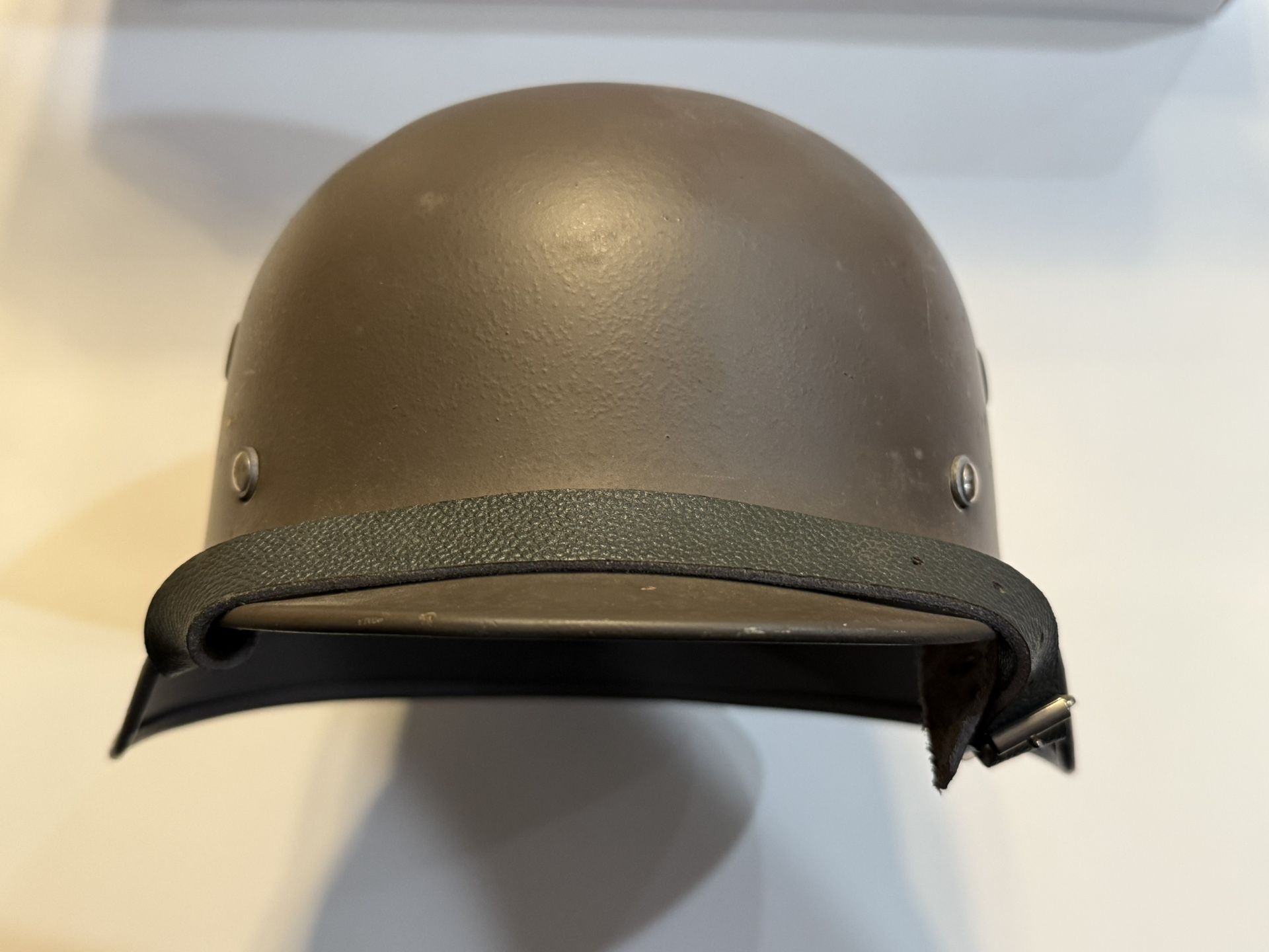 German Style M40 WWII Type Helmet- Original Fin Issued M40 Stahlhelm  
