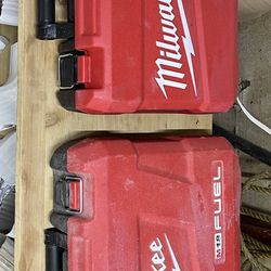 Empty Milwaukee Tool Boxes Two