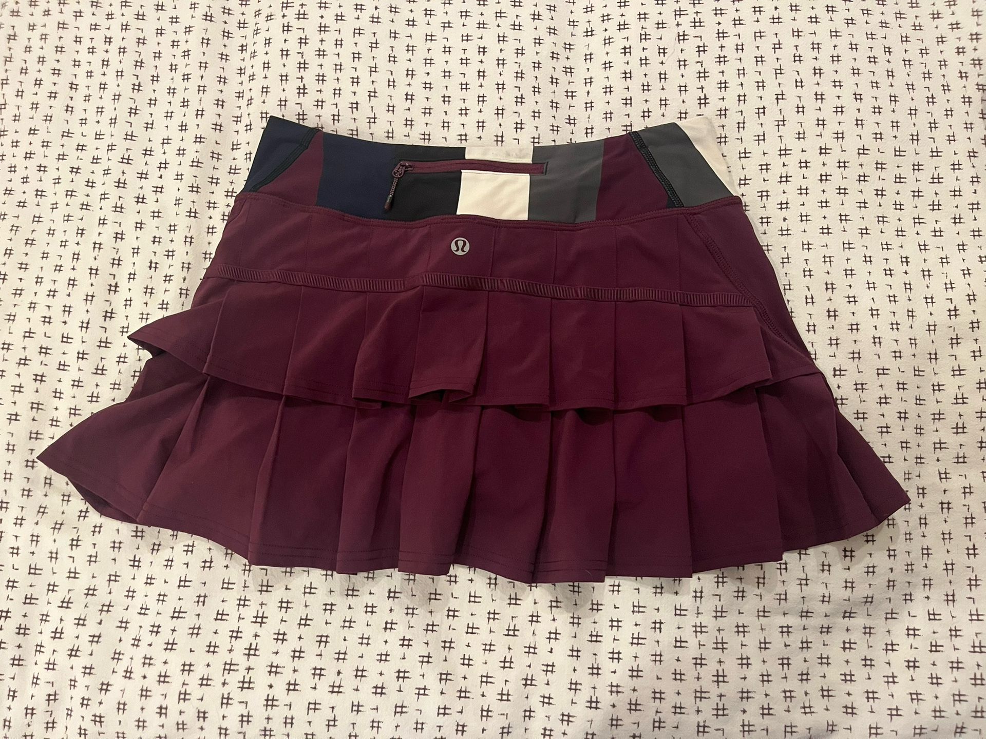 Lululemon Burgundy Tennis Skirt   