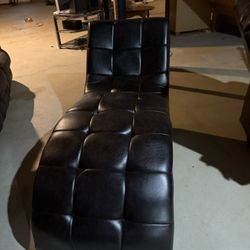 Black Leather Couch chair