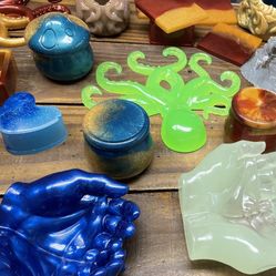 Man cave Apoxy sports gifts. Price Range $15-30 Per Item.  custom pieces Available