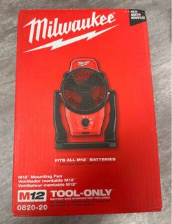 Milwaukee M12 Mounting Fan