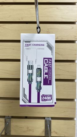 SUPER FAST 240w charger cable type c and lightning