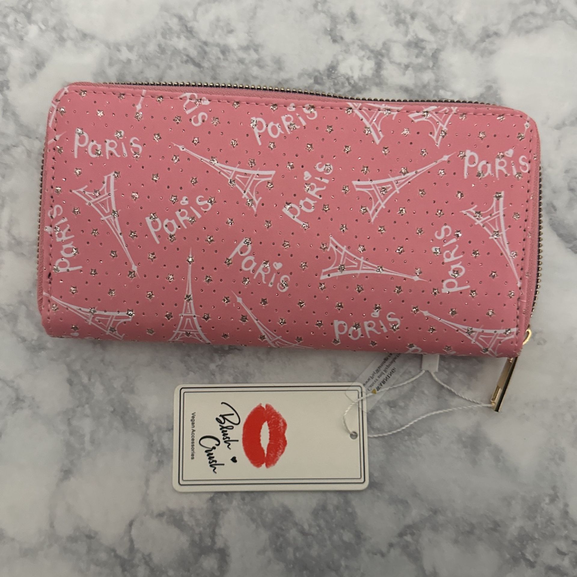 Paris, Woman, Wallet, Pink