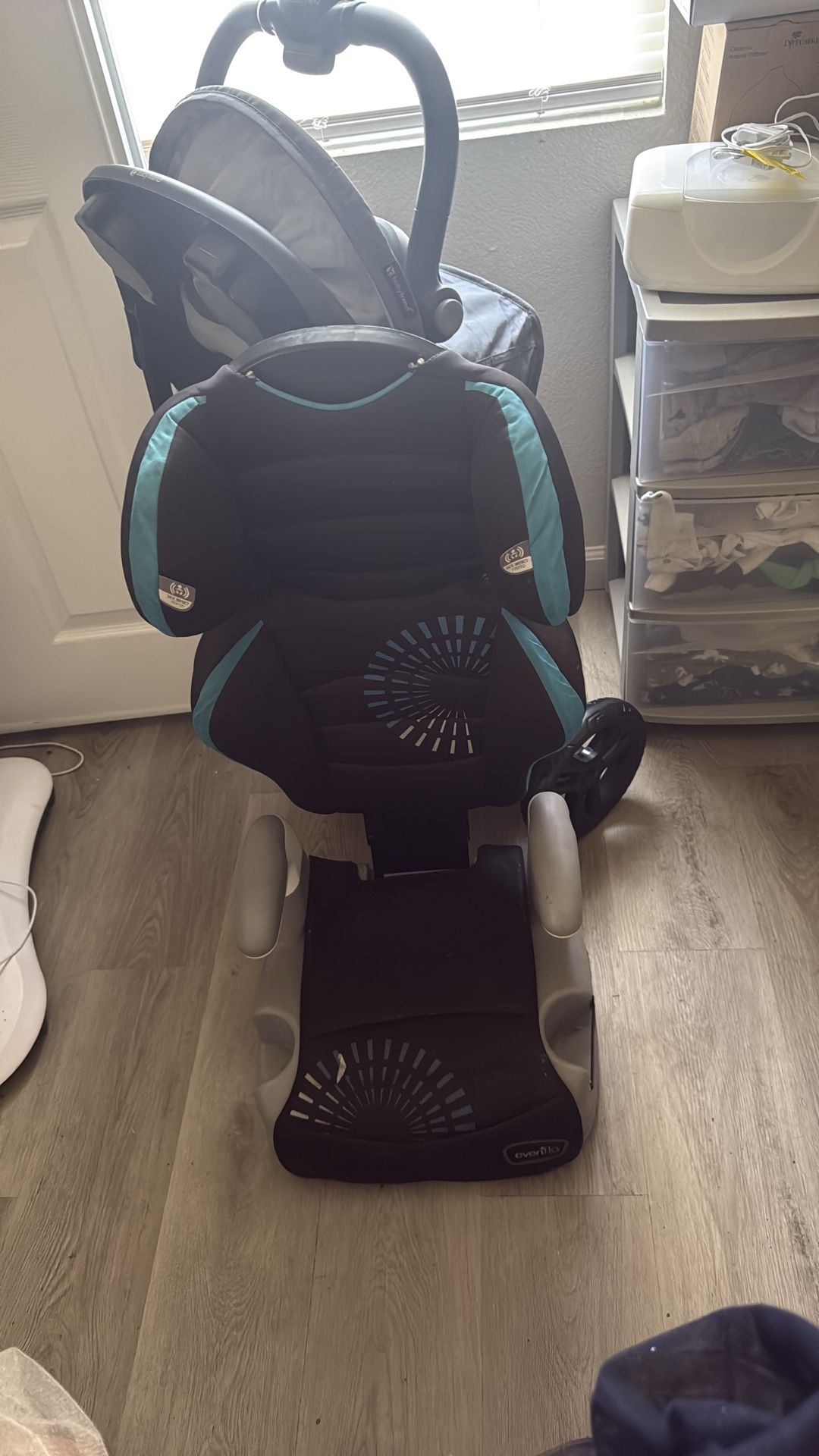 Evenflo booster seat with back