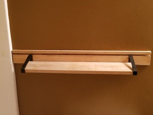 Rustic Towel Holder And Shelf Set