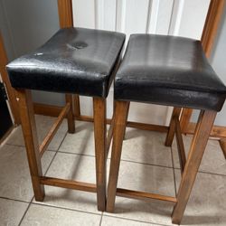 Backless Bar Stools With Padded Seats 