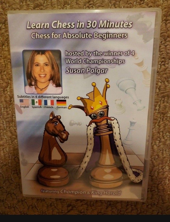DVD Learn Chess In 30 Minutes By Susan Polgar