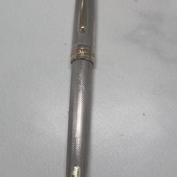 Pluma estilográfica plata 925 con plumin 18k - estilo montblanc