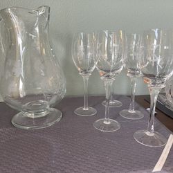 Fifth Avenue - Wine Pitcher & Glasses 