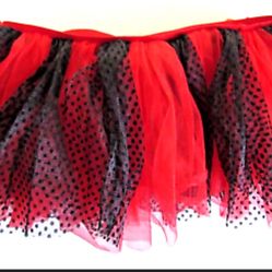 Red & Black Layered Tutu Costume Halloween