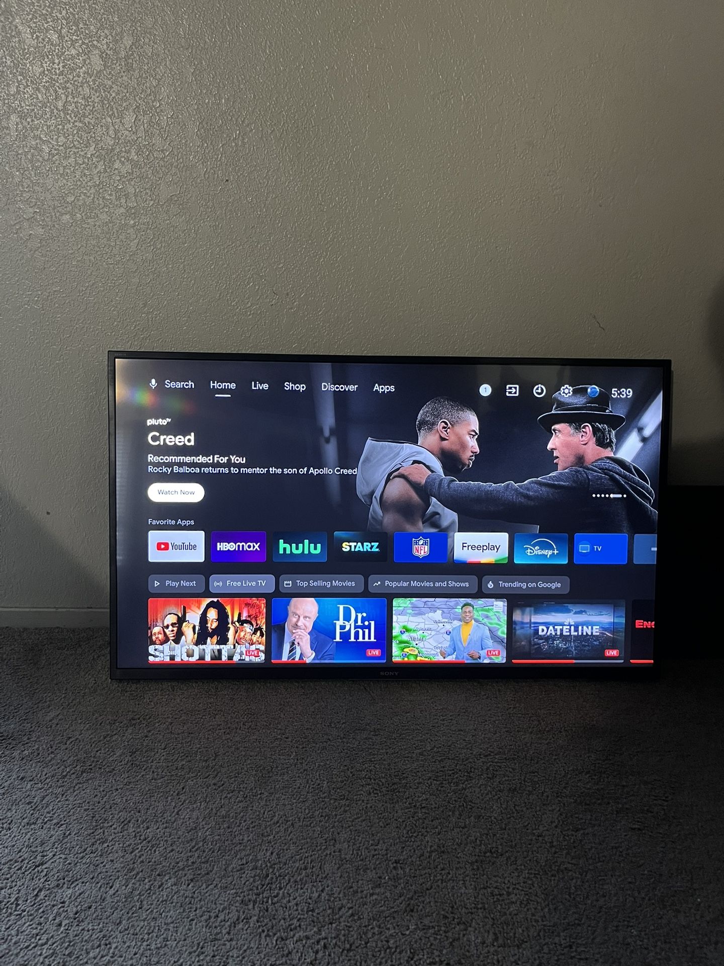 Sony - 43” Class X800H Series LED 4K UHD SMART Andriod Tv