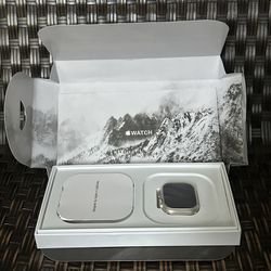 Apple Watch Ultra 2 titanium case orange Gaoshan strap